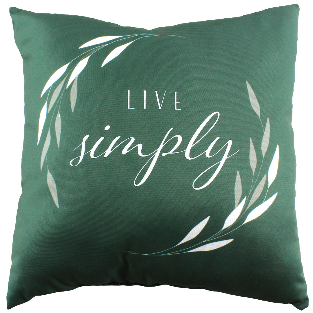 Live Simply Reversible Pillow