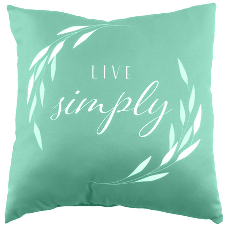 Live Simply Reversible Pillow