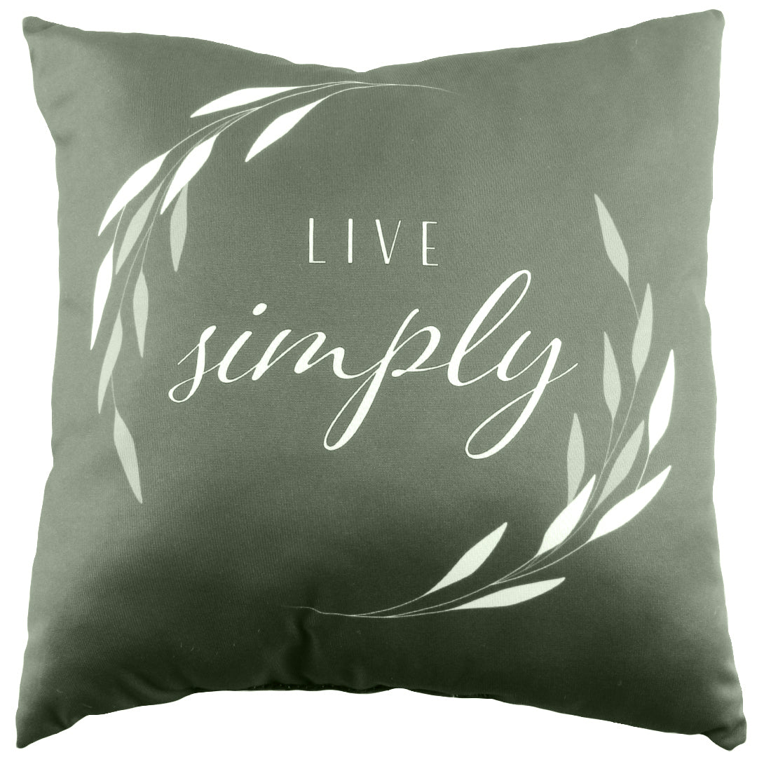 Live Simply Reversible Pillow