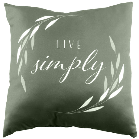 Live Simply Reversible Pillow
