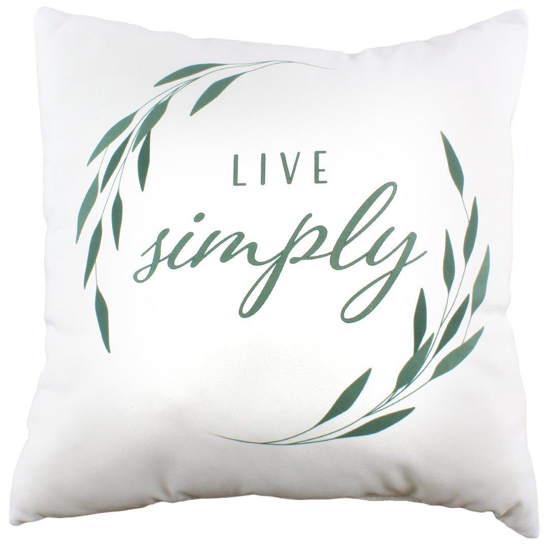 Live Simply Reversible Pillow