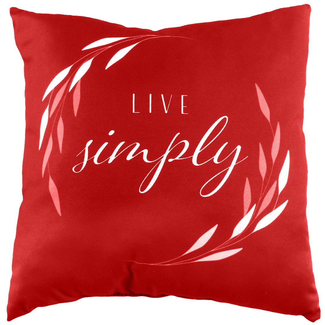 Live Simply Reversible Pillow