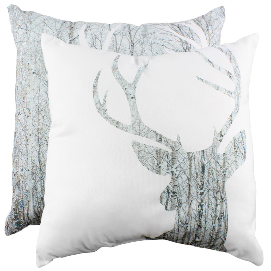 Deer Silhouette Double Sided Pillow