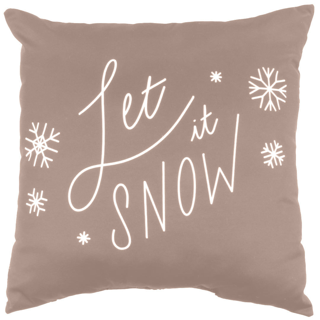 Let It Snow Reversible Pillow