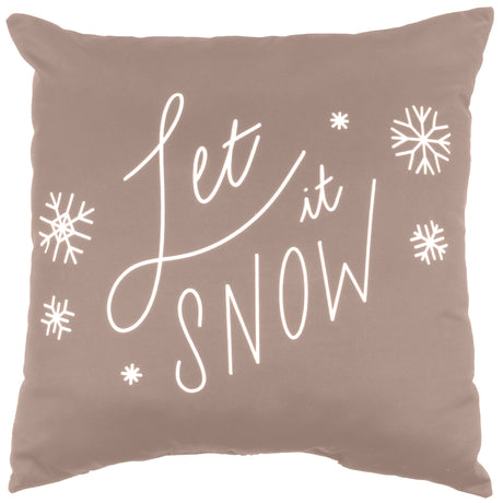 Let It Snow Reversible Pillow