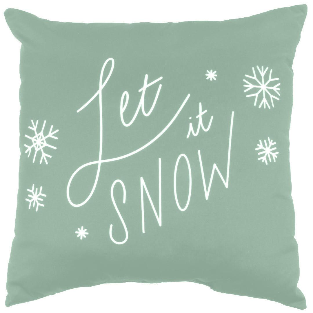 Let It Snow Reversible Pillow