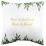 Love Is Patient Reversible Pillow