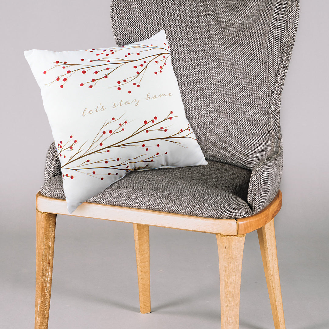 Let's Stay Home Reversible Pillow