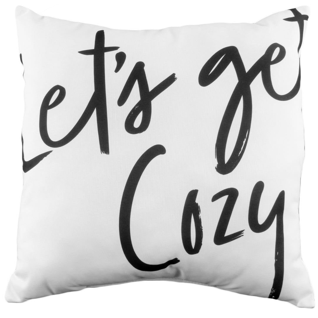 Let's Get Cozy Reversible Pillow