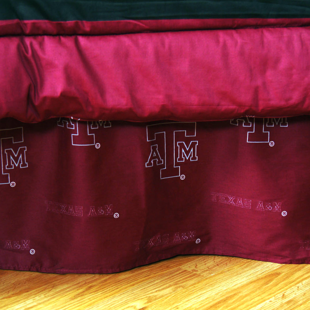 Texas A&M Aggies Dust Ruffle