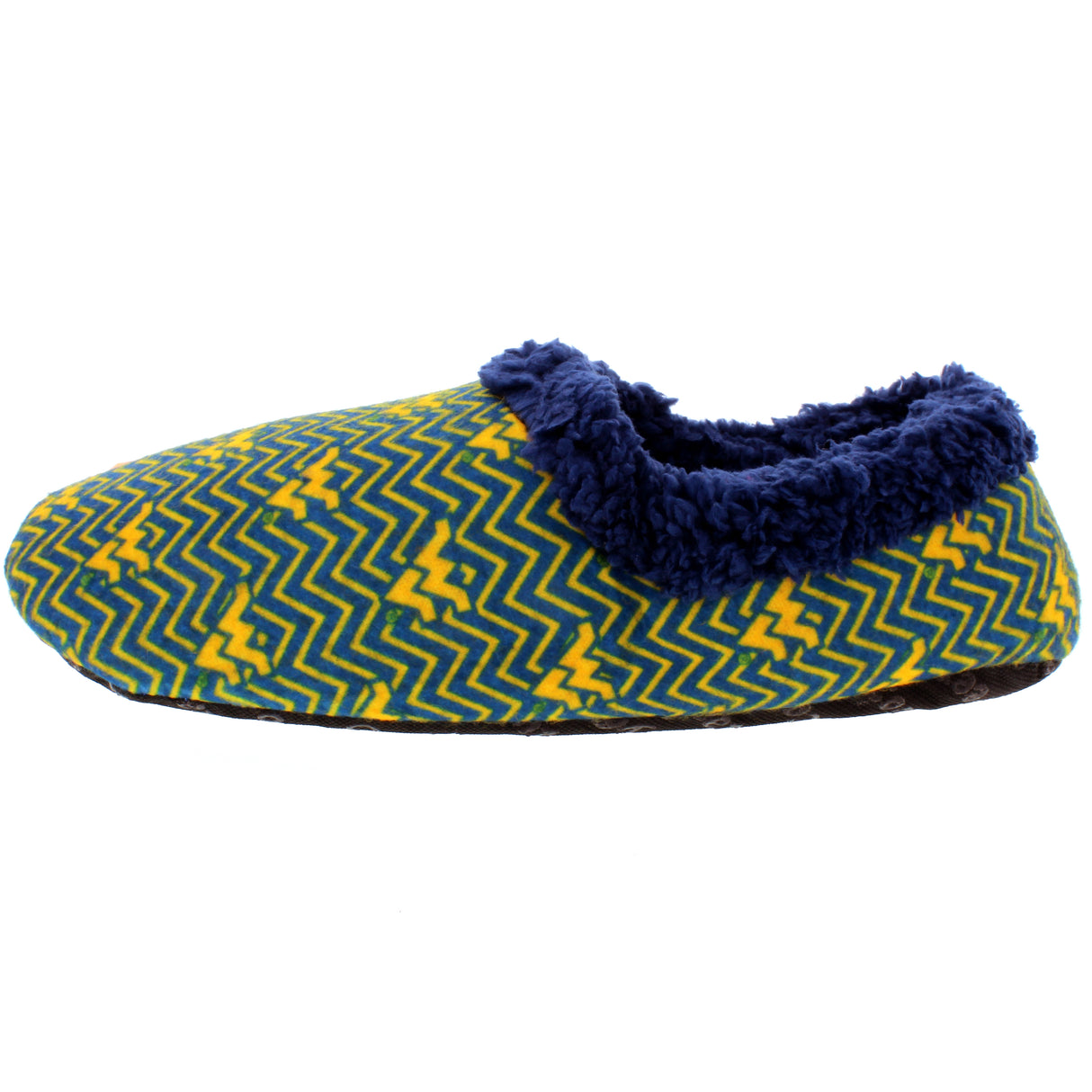 West Virginia Mountaineers Chevron Slip On Slippers