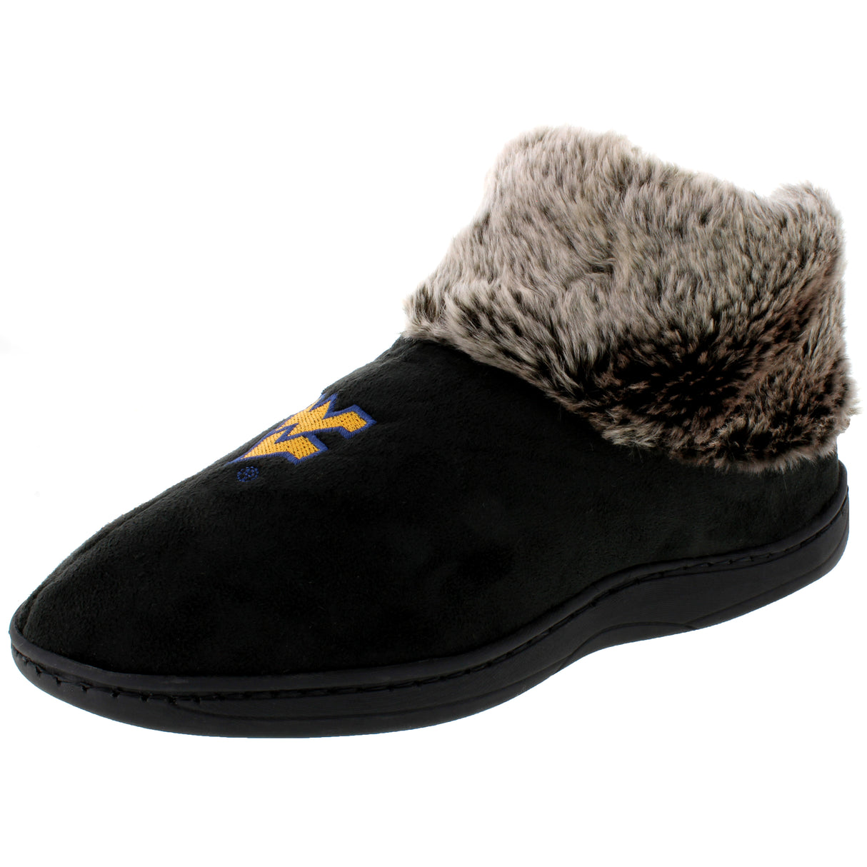 West Virginia Mountaineers Faux Sheepskin Furry Top Slipper