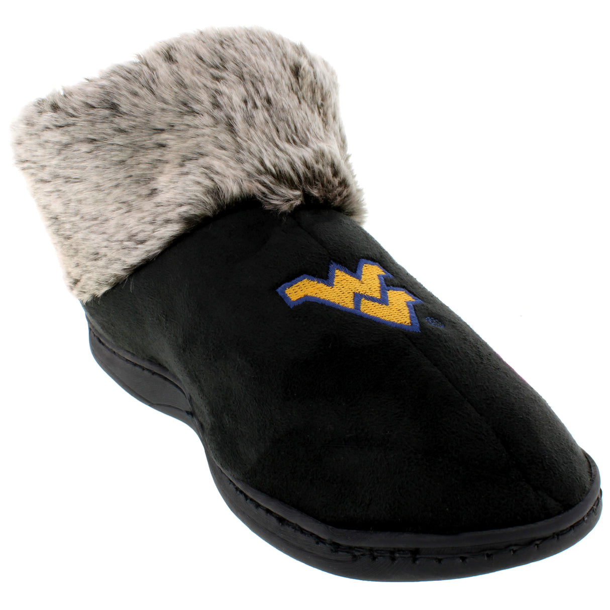 West Virginia Mountaineers Faux Sheepskin Furry Top Slipper