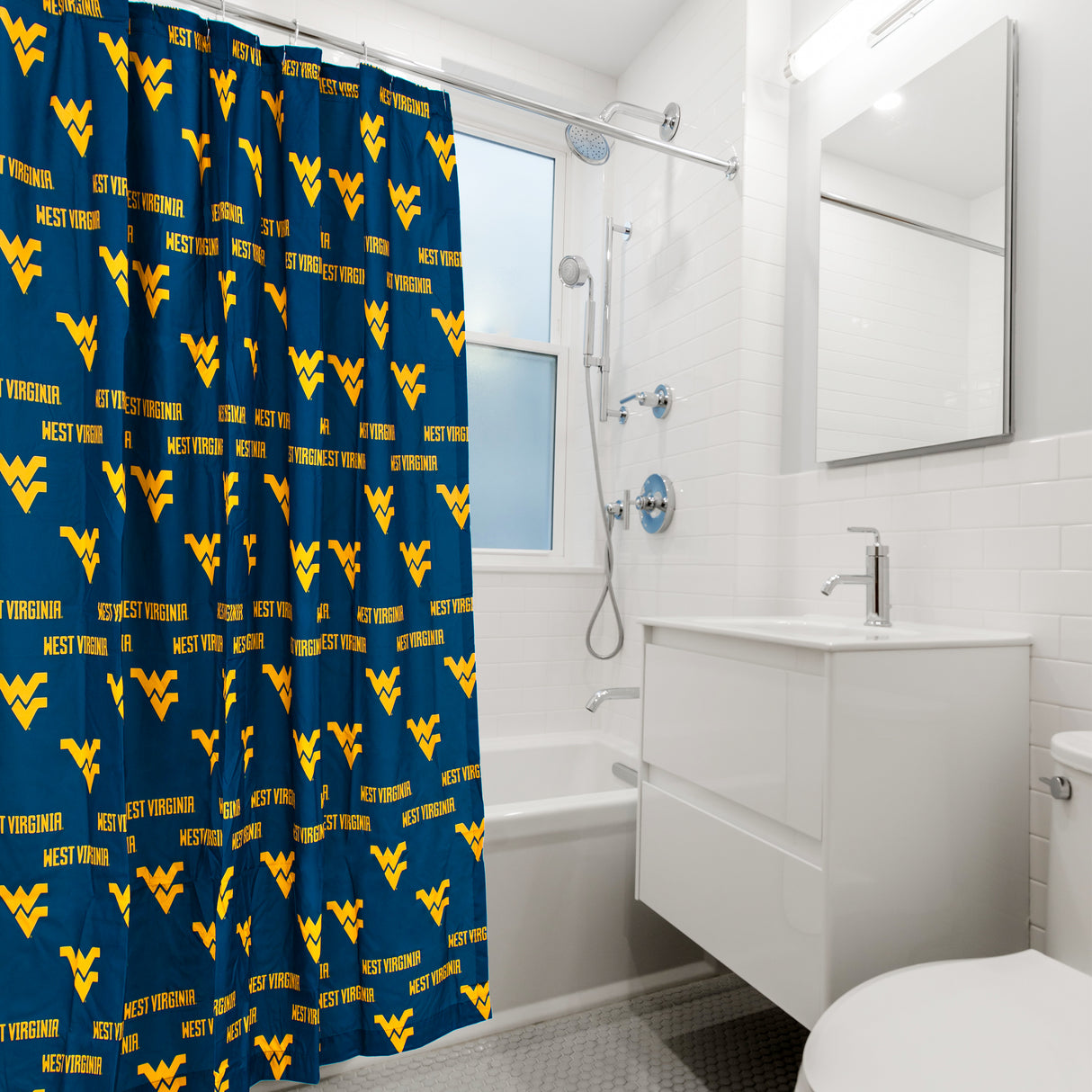 West Virginia Mountaineers Shower Curtain Cover