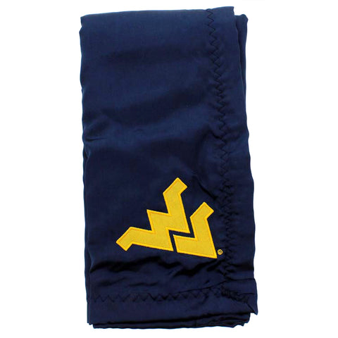 West Virginia Mountaineers Silky and Super Soft Plush Baby Blanket, 28" x 28"