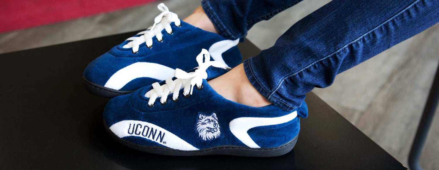 Connecticut Huskies All Around Rubber Soled Slippers