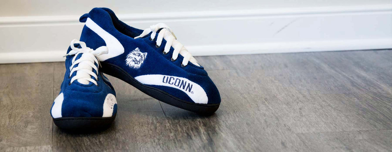Connecticut Huskies All Around Rubber Soled Slippers