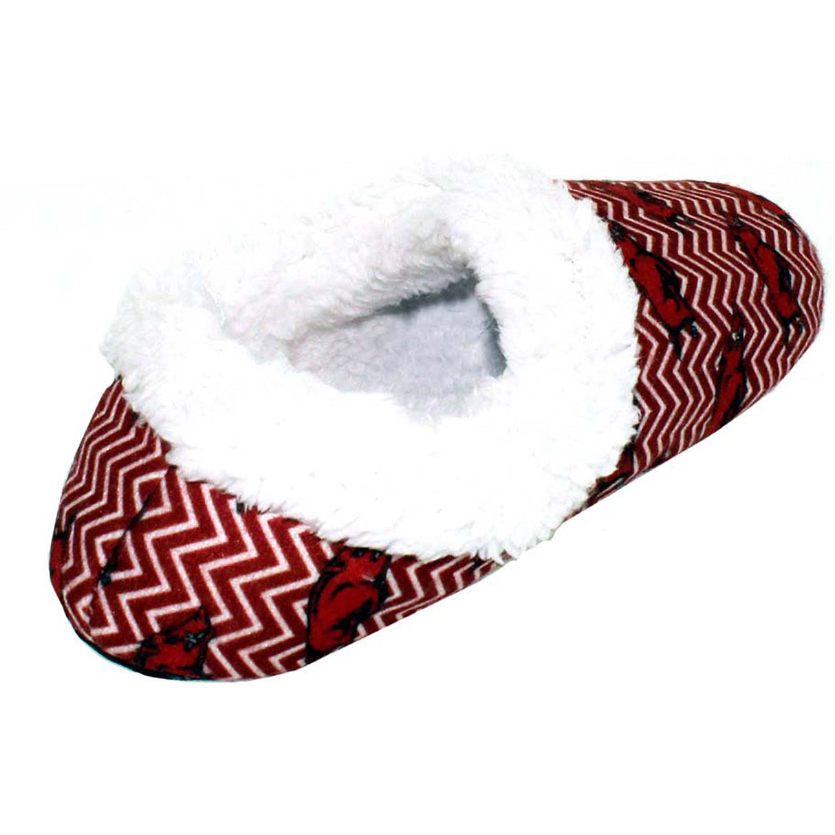 Arkansas Razorbacks Chevron Slip On Slippers