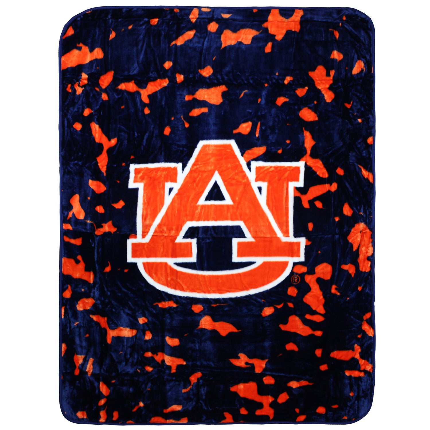 Auburn Tigers Plush Throw Blanket, Bedspread, 86" x 63"