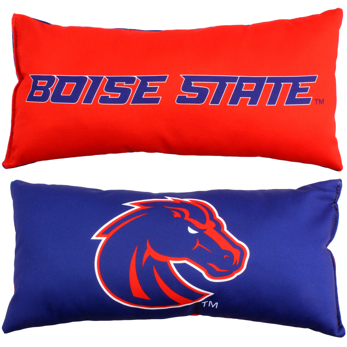 Boise State Broncos 2 Sided Bolster Travel Pillow, 16" x 6", Made in the USA