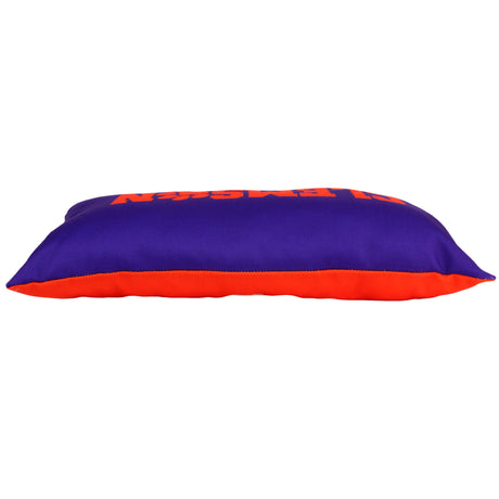 Clemson Tigers 2 Sided Bolster Travel Pillow, 16" x 6", Made in the USA