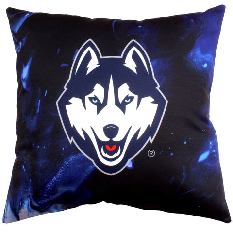 Connecticut Huskies 2 Sided Color Swept Decorative Pillow, 16" x 16"