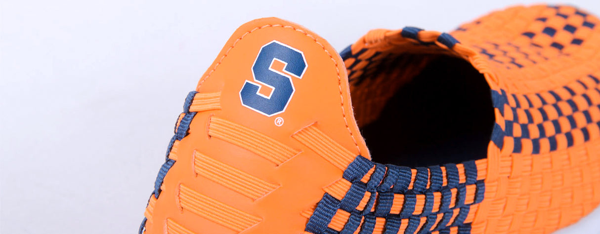 Syracuse Orange Woven Colors Comfy Slip On Shoes