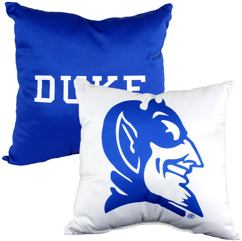 Duke Blue Devils 2 Sided Decorative Pillow, 16" x 16", Made in the USA