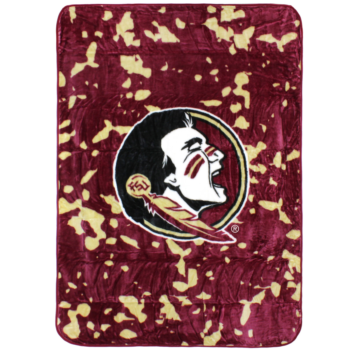 Florida State Seminoles Plush Throw Blanket, Bedspread, 86" x 63"