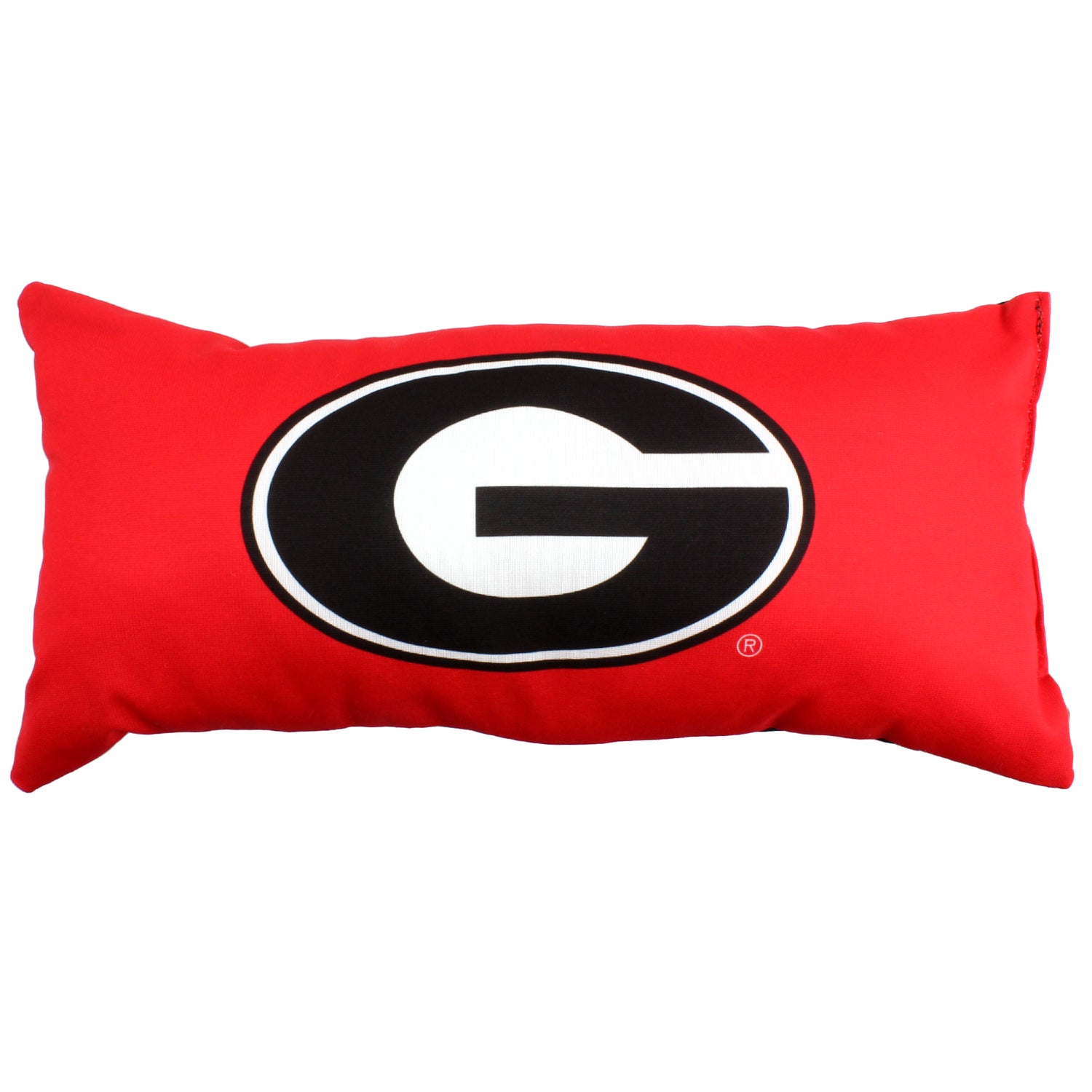 Georgia Bulldogs 2 Sided Bolster Travel Pillow, 16" x 6", Made in the USA