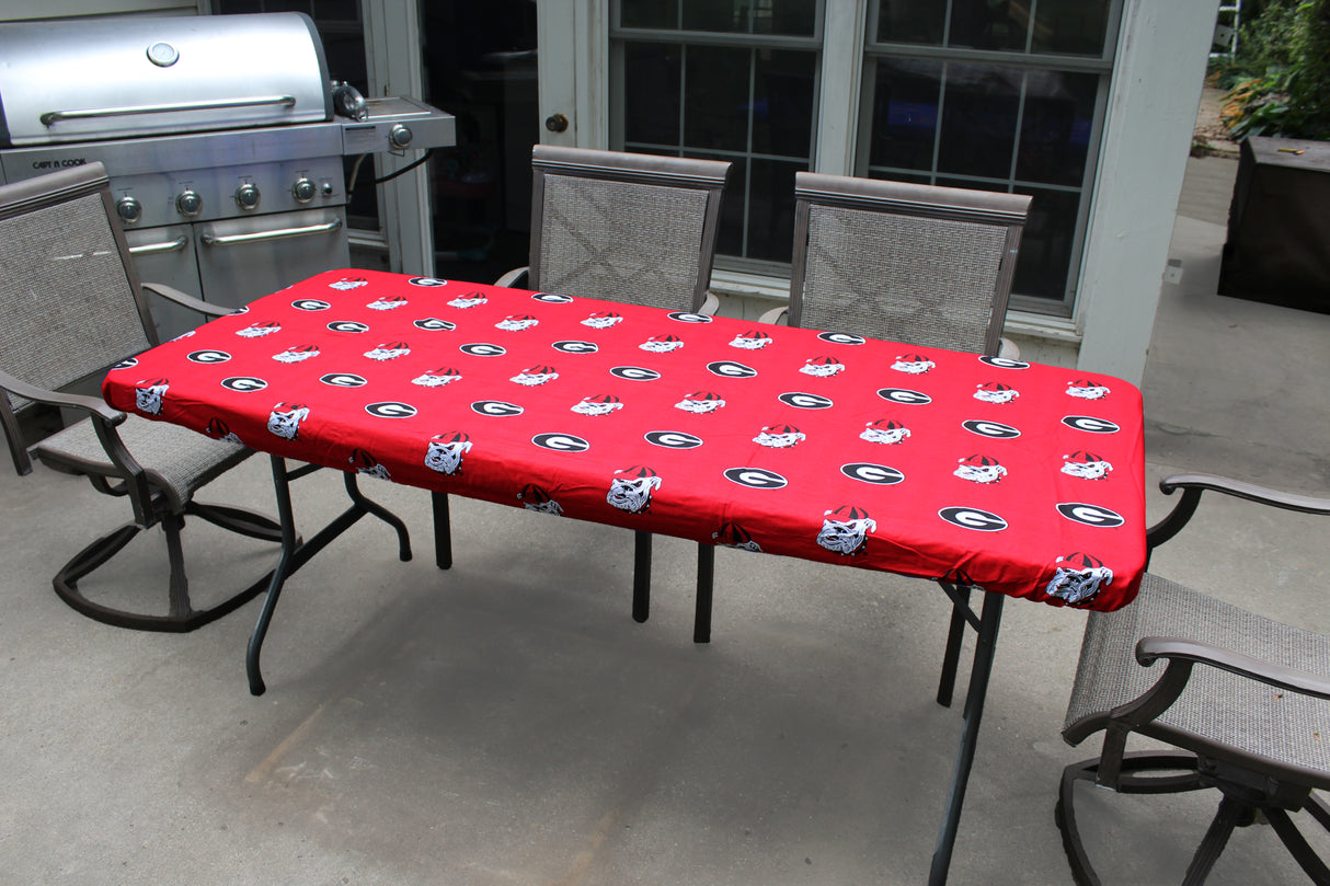 Arkansas Razorbacks Fitted Table Cover / Tablecloth:  3 Sizes Available
