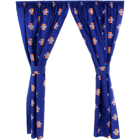 Illinois Fighting Illini Curtain Panels
