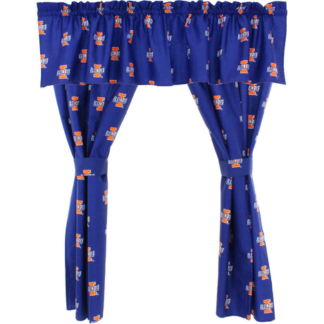 Illinois Fighting Illini Curtain Valance