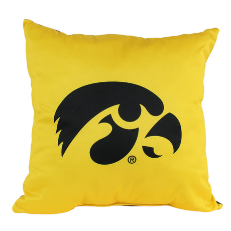 Iowa Hawkeyes 2 Sided Decorative Pillow, 16" x 16", Made in the USA
