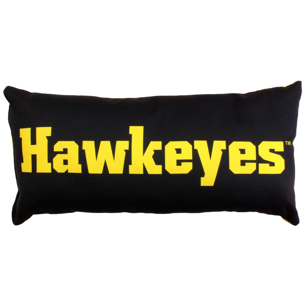Iowa Hawkeyes 2 Sided Bolster Travel Pillow, 16" x 6", Made in the USA