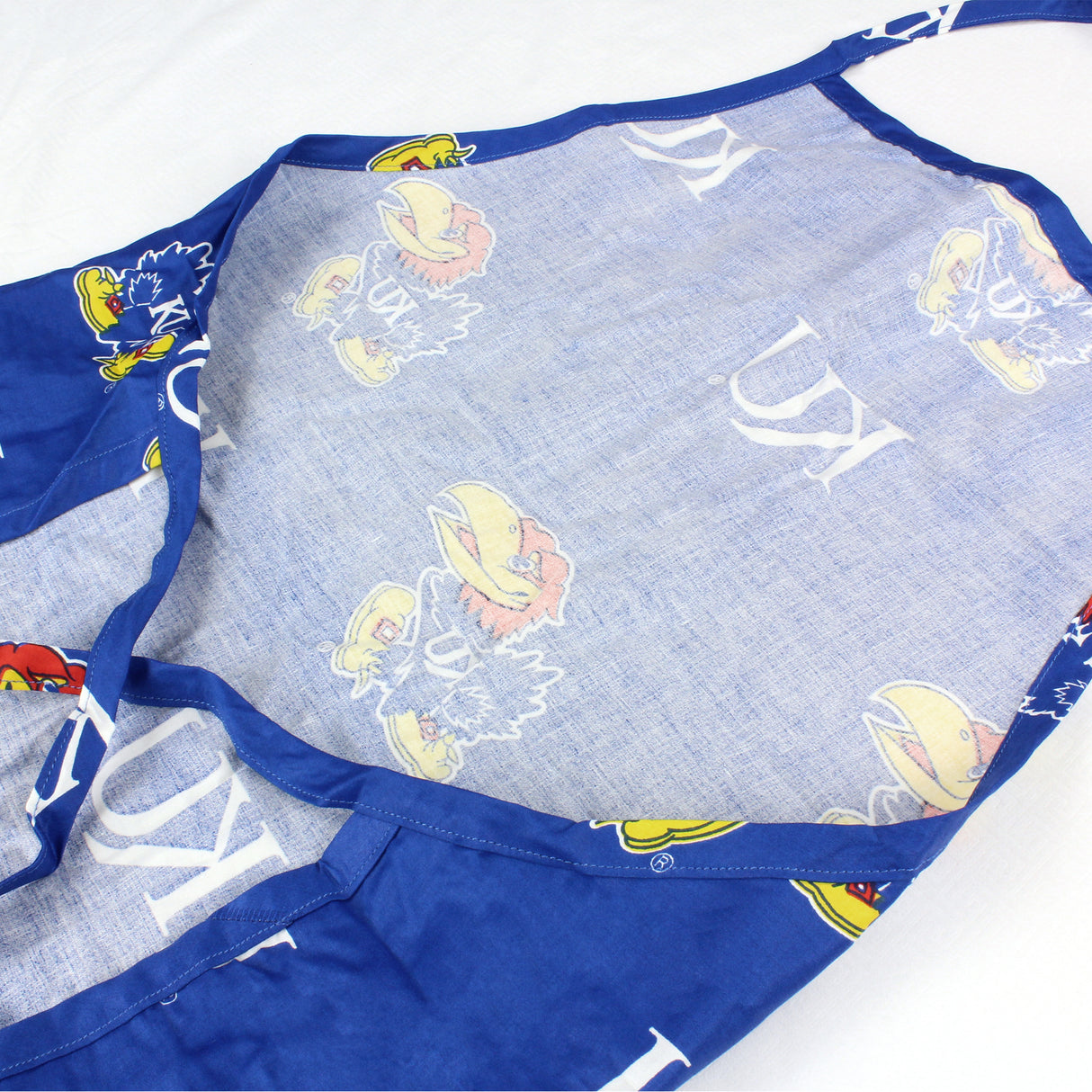 Kansas Jayhawks Grilling Tailgating Apron with 9" Pocket, Adjustable