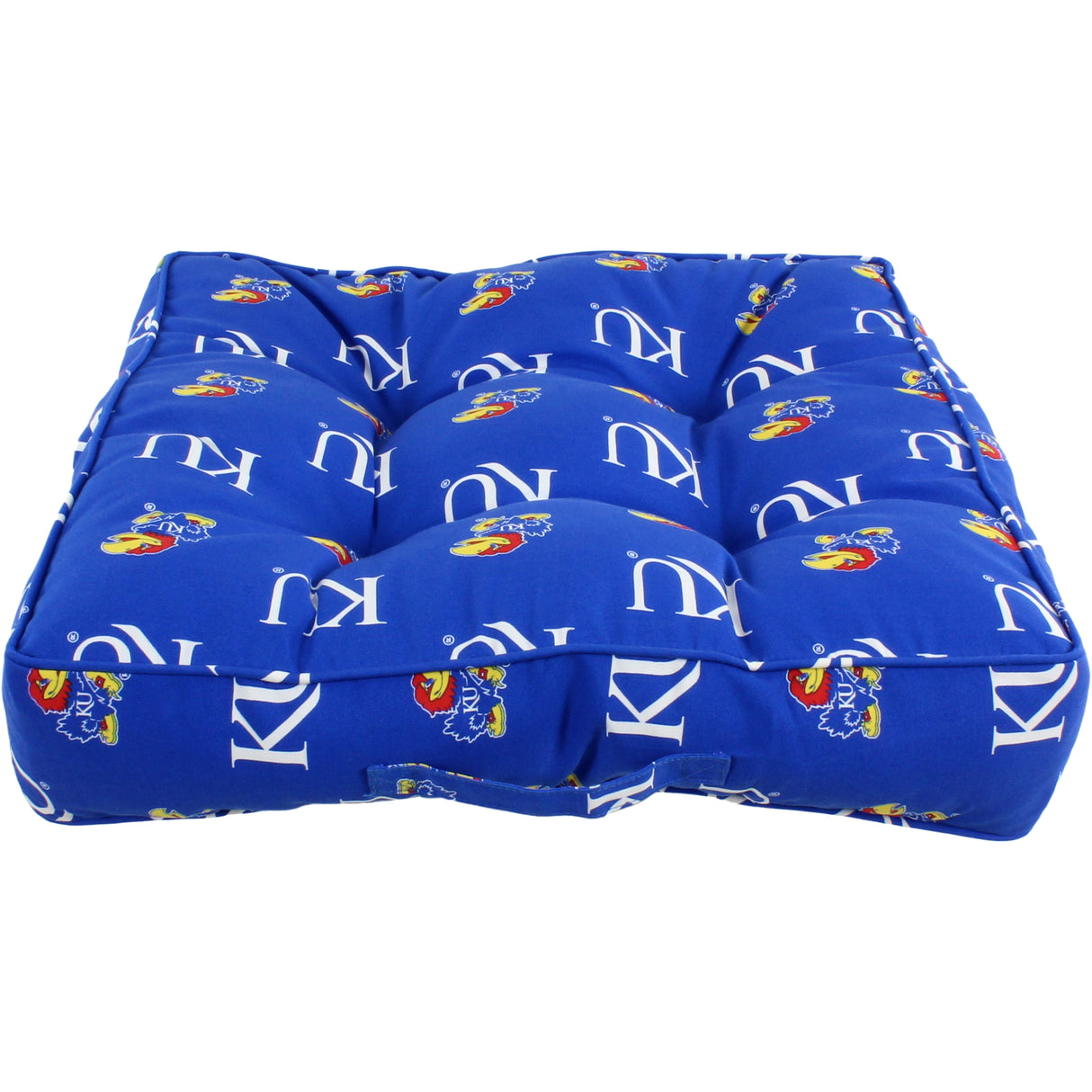 Kansas Jayhawks Floor Pillow or Pet Bed, 24" x 24" Square