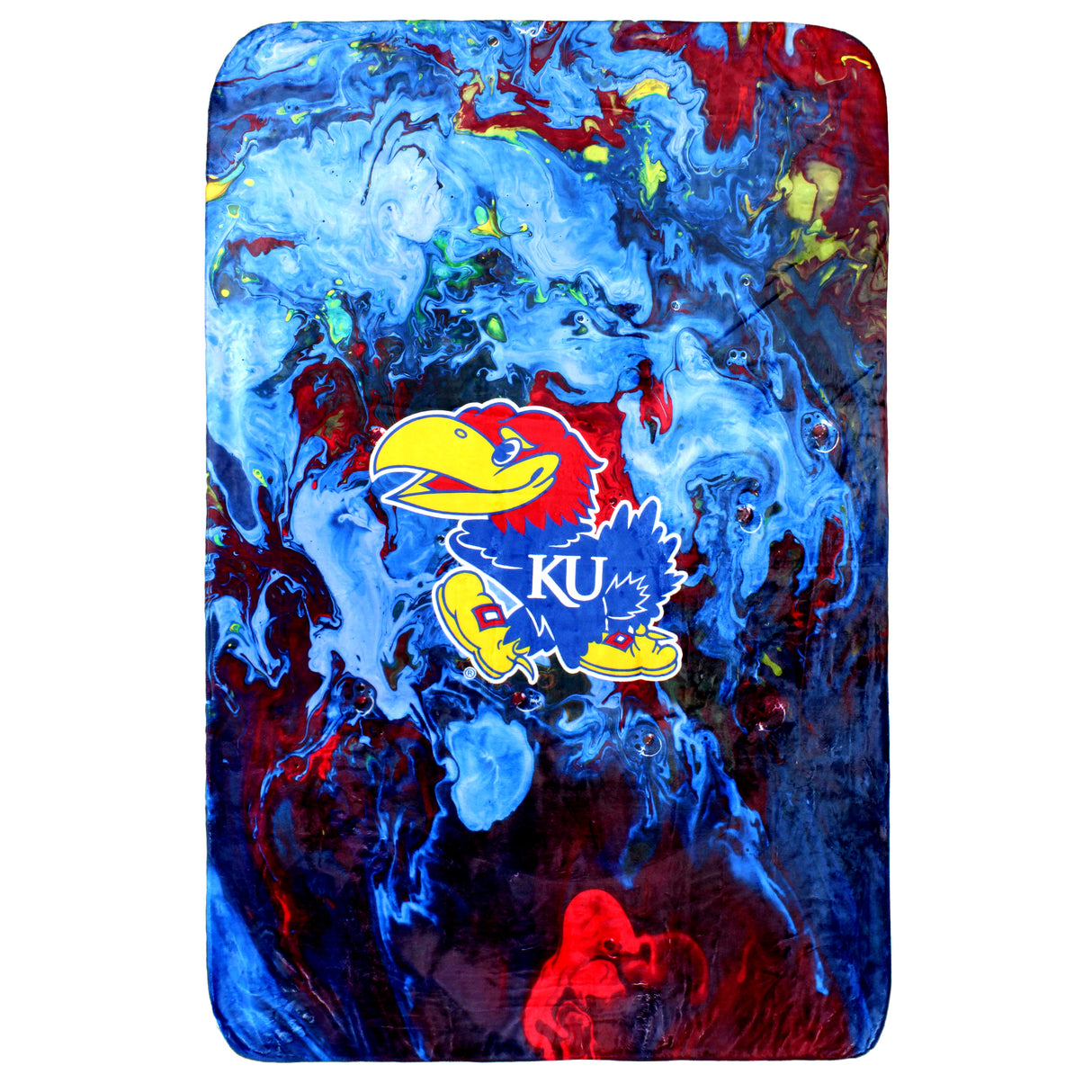 Kansas Jayhawks Sublimated Soft Throw Blanket
