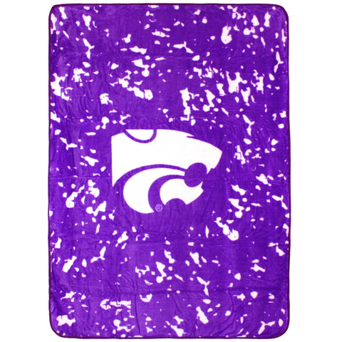 Kansas State Wildcats Plush Throw Blanket, Bedspread, 86" x 63"