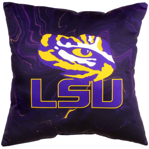 LSU Tigers 2 Sided Color Swept Decorative Pillow, 16" x 16"