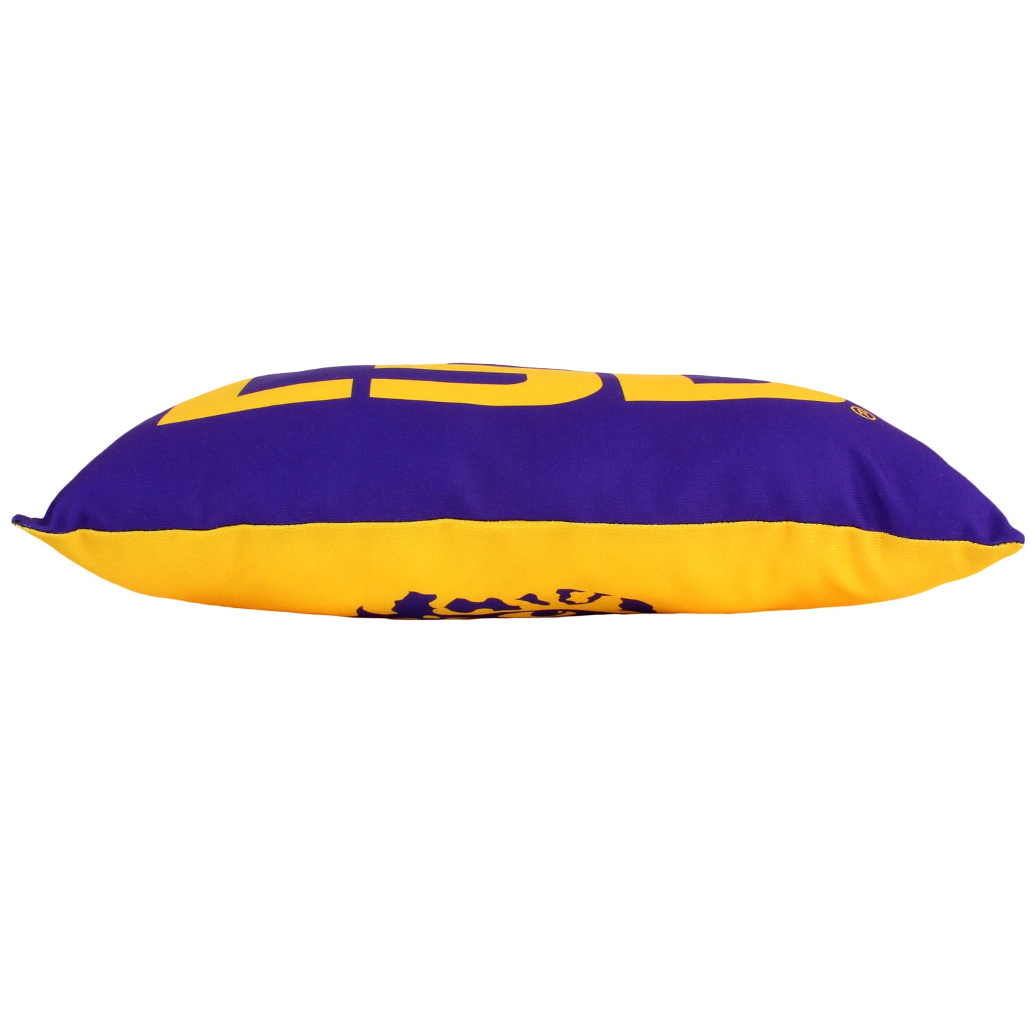 LSU Tigers 2 Sided Bolster Travel Pillow, 16" x 6", Made in the USA