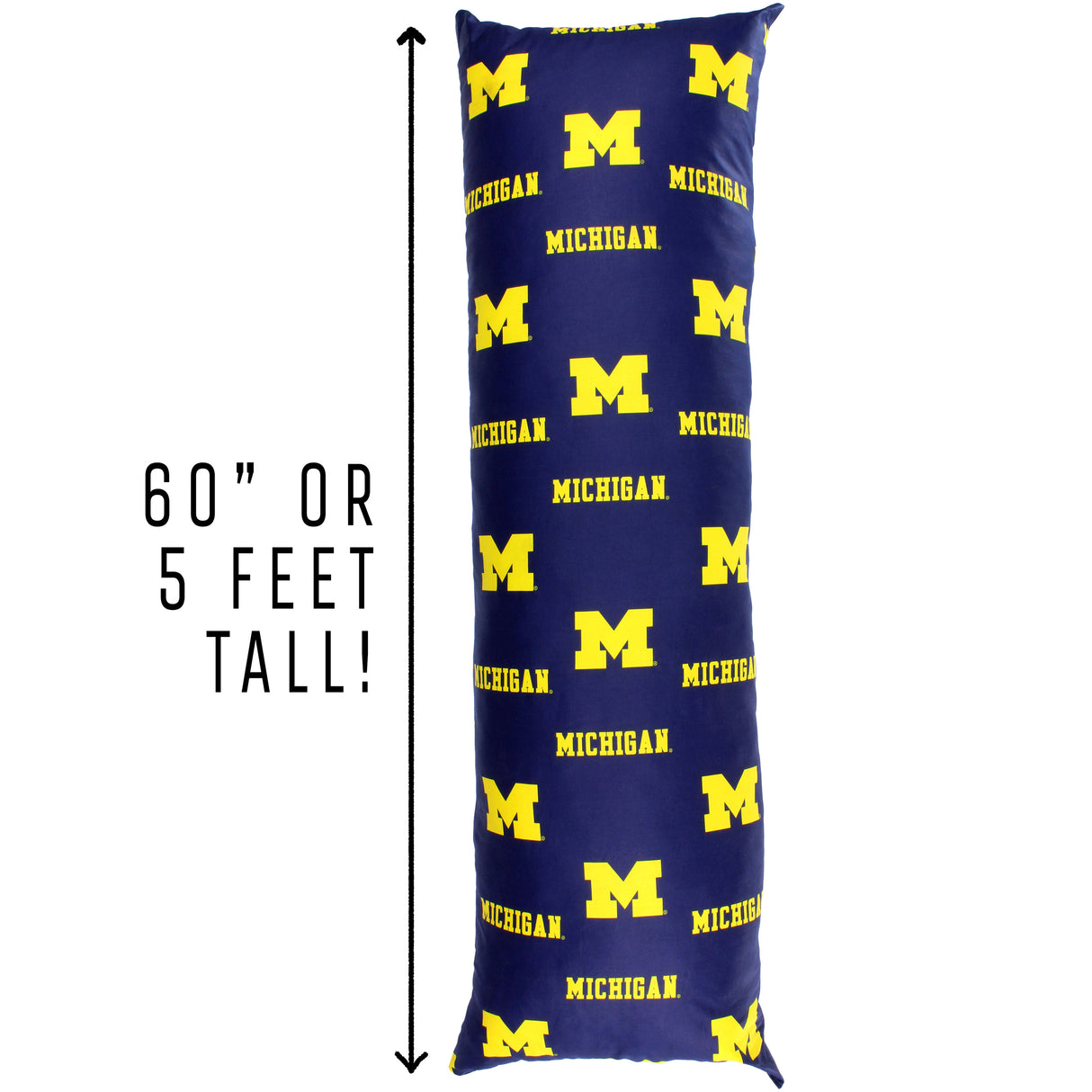 Michigan Wolverines Body Pillow