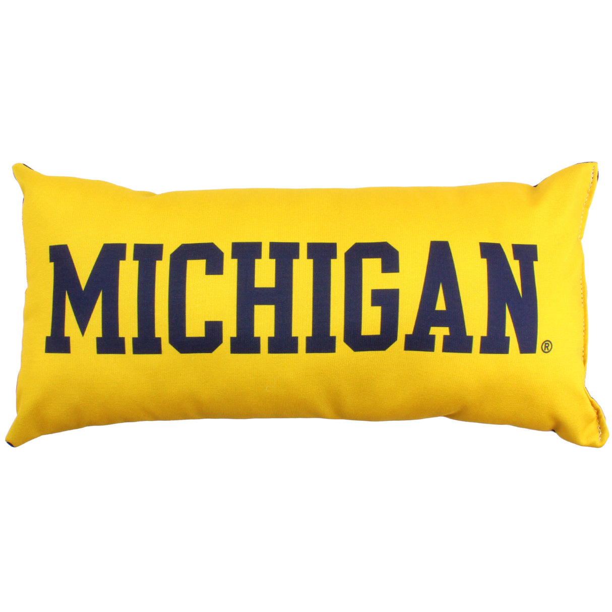 Michigan Wolverines 2 Sided Bolster Travel Pillow, 16" x 6", Made in the USA
