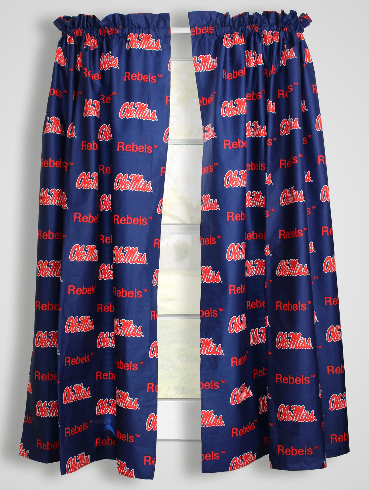 Ole Miss Rebels Curtain Panels