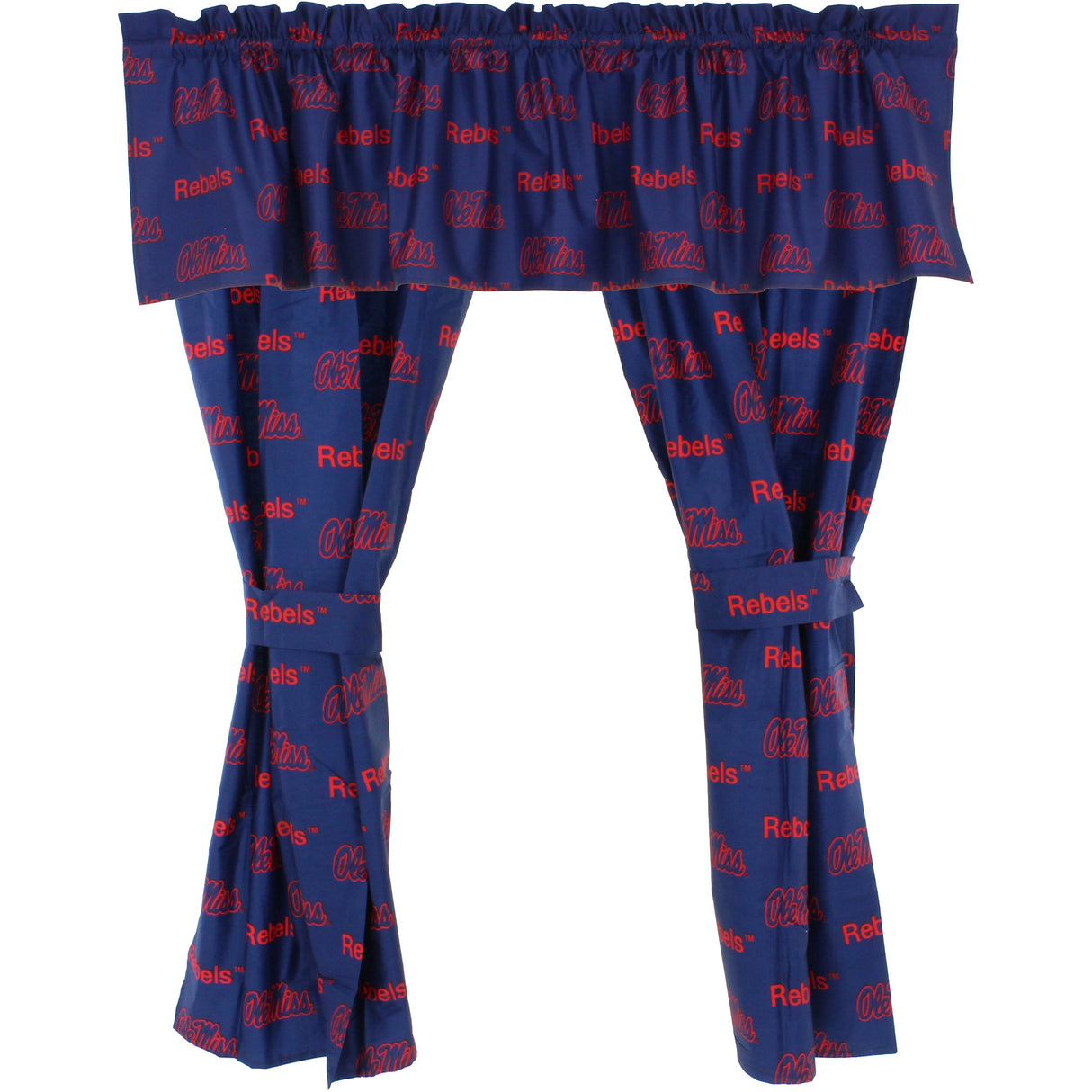 Ole Miss Rebels Curtain Valance