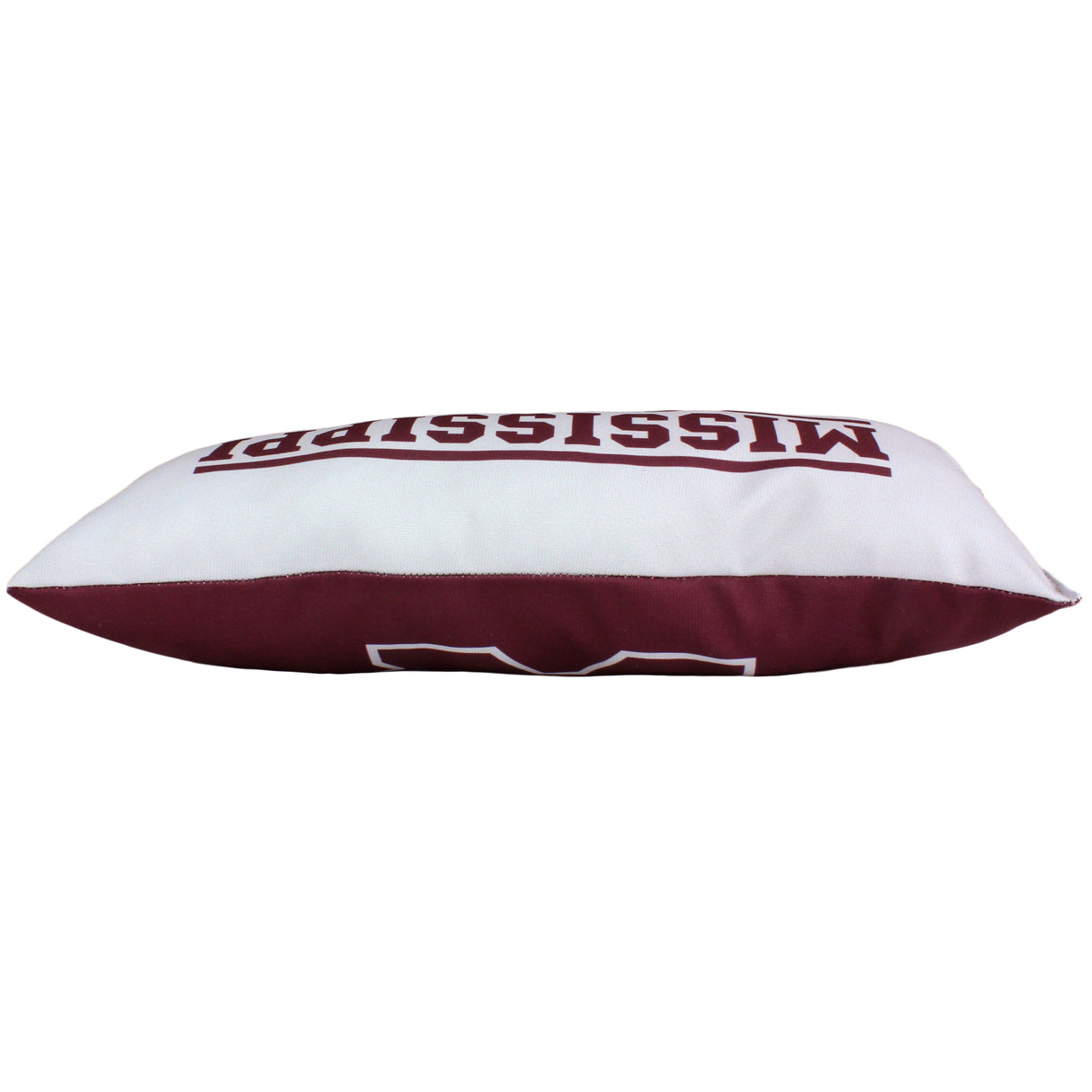 Mississippi State Bulldogs 2 Sided Bolster Travel Pillow, 16" x 6", Made in the USA