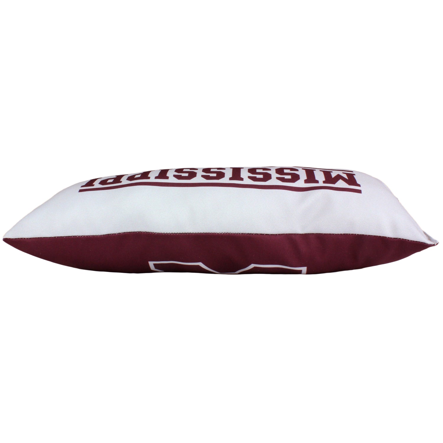 Mississippi State Bulldogs 2 Sided Bolster Travel Pillow, 16" x 6", Made in the USA