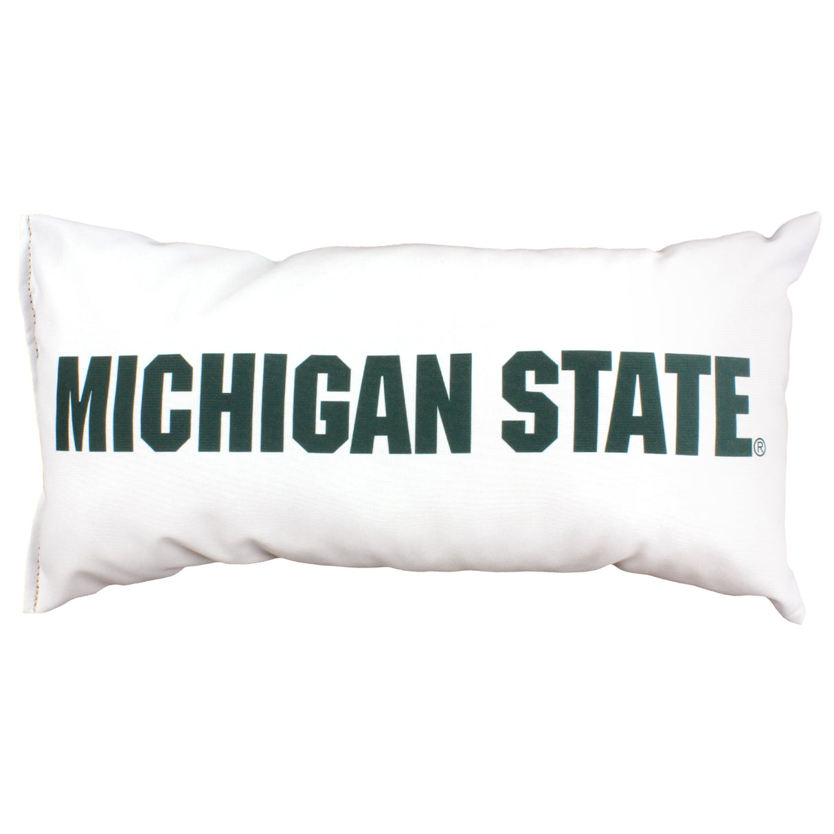Michigan State Spartans 2 Sided Bolster Travel Pillow, 16" x 6", Made in the USA
