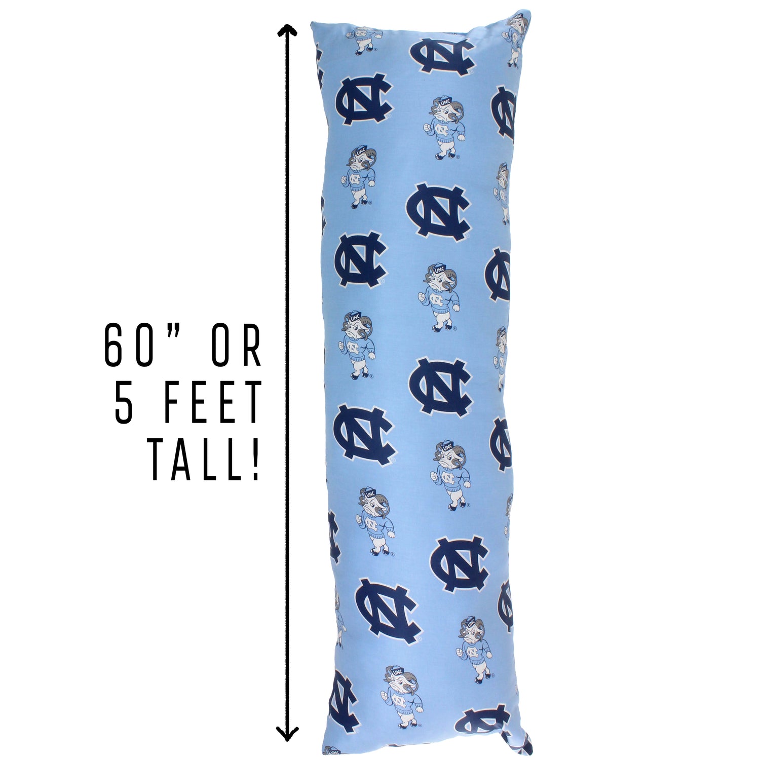 North Carolina Tar Heels Body Pillow