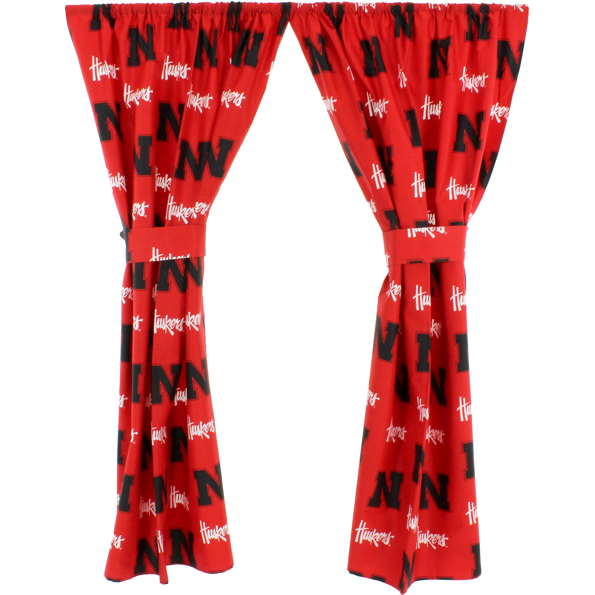 Nebraska Huskers Curtain Panels - 63" or 84"